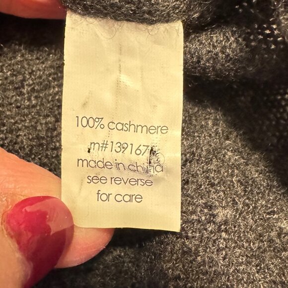 27 MILES MALIBU Cashmere Gray Cowl Neck Sweater - Picture 4 of 7